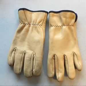 Deerskin Leather fleece lined gloves